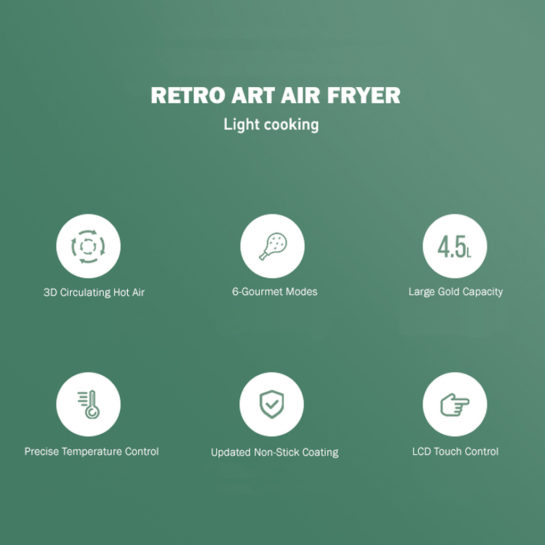 Xiaomi Upany Miltifunction Air Fryer – 7L – Tomorrow Tech